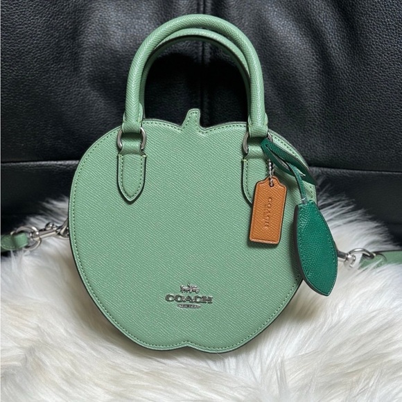 Coach Green Apple Shaped Crossbody leather CR250 NWT